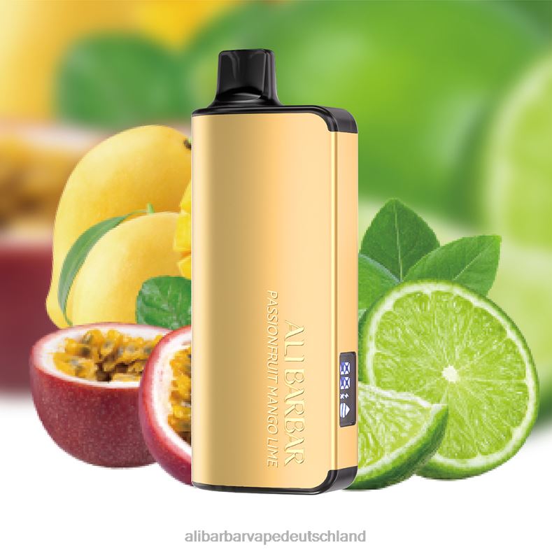 Alibarbar Ingot 9000 Einweg-Vaporizer Passionsfrucht-Mango-Limette P88BJ22 - Alibarbar Vape Nicotine Content