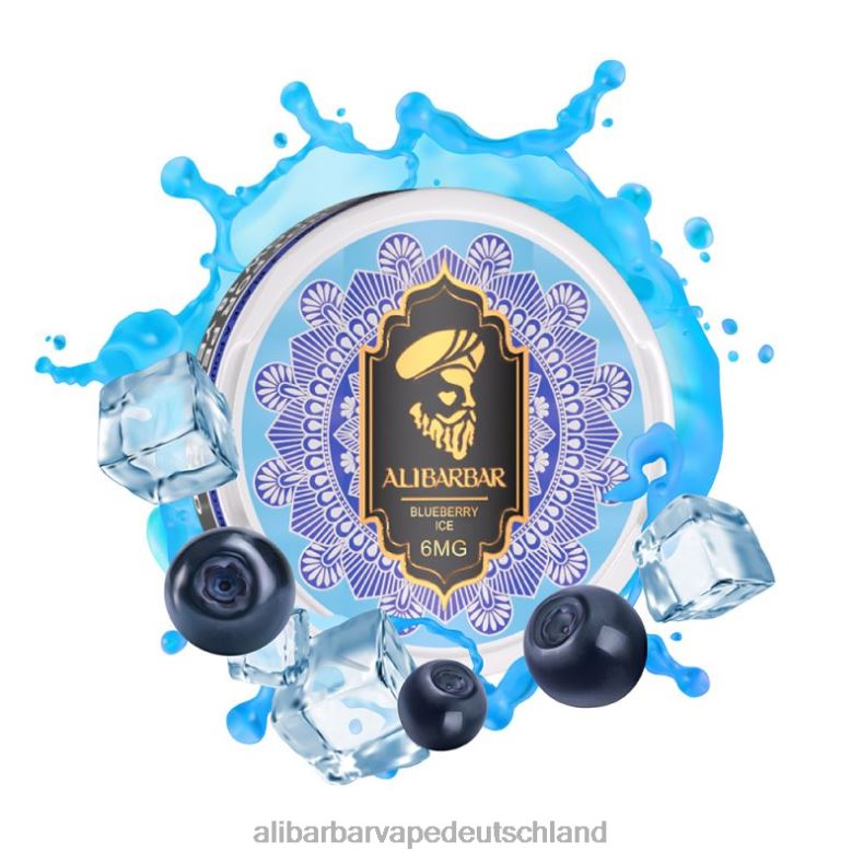 Alibarbar Nikotinbeutel Blaubeereis P88BJ95 - Alibarbar Vape Price
