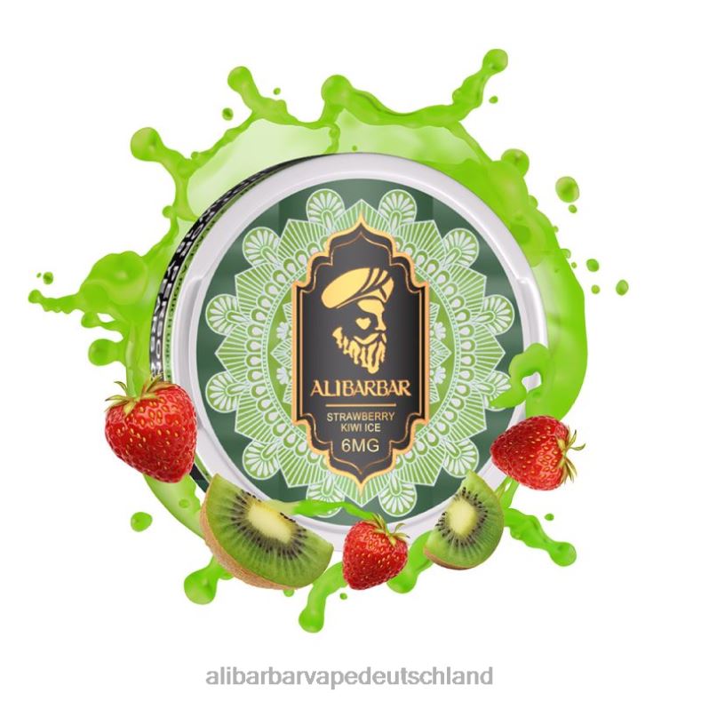 Alibarbar Nikotinbeutel Erdbeer-Kiwi-Eis P88BJ91 - Alibarbar Vape Deutschland