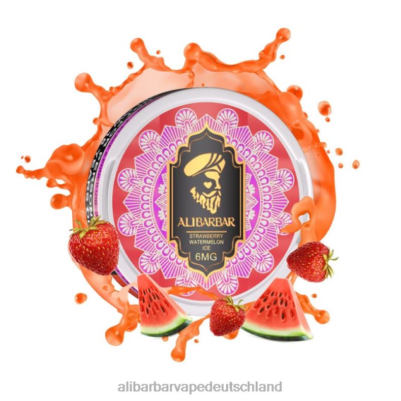 Alibarbar Nikotinbeutel Erdbeer-Wassermelonen-Eis P88BJ93 - Alibarbar Vape Flavours