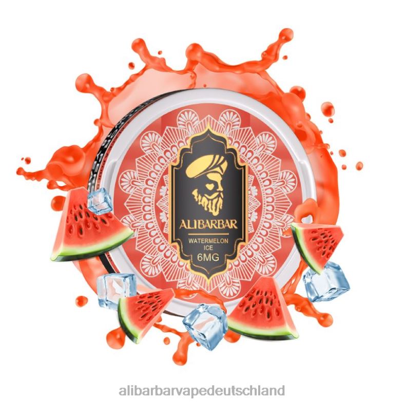 Alibarbar Nikotinbeutel Wassermeloneneis P88BJ94 - Alibarbar Vape Nicotine Content