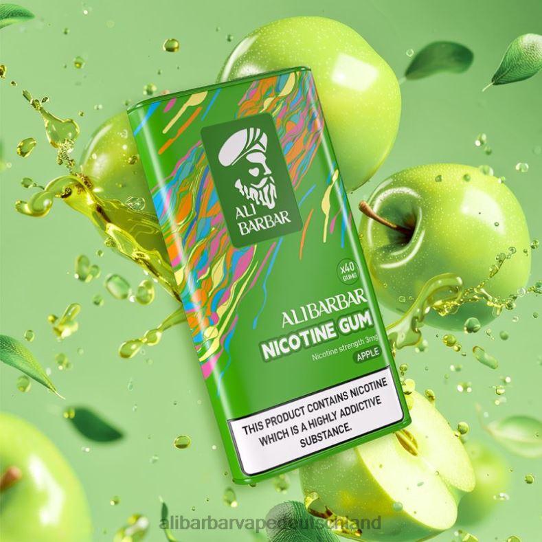 Alibarbar Nikotinkaugummi Apfel P88BJ98 - Alibarbar Vape Review