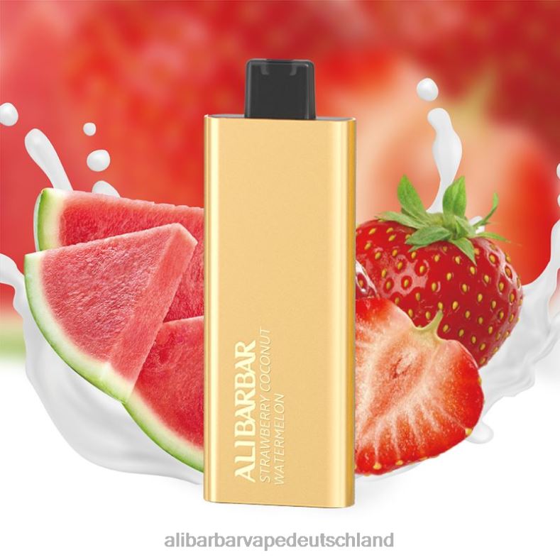 Alibarbar Pandora 7000 Einweg-Vaporizer Erdbeer-Kokos-Wassermelone P88BJ62 - Alibarbar Vape Review